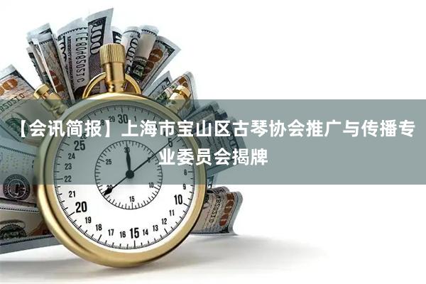 【会讯简报】上海市宝山区古琴协会推广与传播专业委员会揭牌